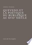 Quevedo et la poétique du burlesque au xviie siècle