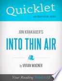Quicklet on Jon Krakauer's Into Thin Air (CliffsNotes-like Book Summary)