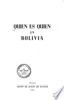 Quién es quién en Bolivia