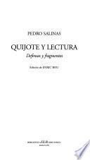 Quijote y lectura