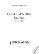 Rafael Altamira Crevea (1866-1951)