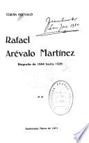 Rafael Arévalo Martínez