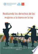 Realizando los derechos de las mujeres a la tierra en la ley