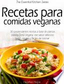 Recetas para comidas veganas