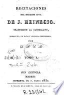 Recitaciones del derecho civil