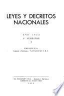 Recopilación de leyes nacionales, clasificadas y seguidas de su regulamentación