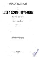 Recopilación de leyes y decretos de Venezuela