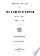 Recopilación de leyes y decretos de Venezuela