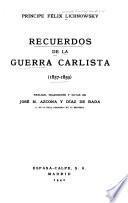 Recuerdos de la guerra carlista (1837-1839)