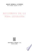 Recuerdos de la vida literaria