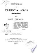 Recuerdos de treinta años (1810-1840) por Jose Zapiola