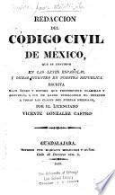 Redaccion del Código civil de México