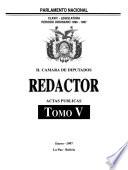 Redactor de la h. Cámara de diputados