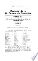 Redactor de la H. Cámara de Diputados (Sesiones reservadas).