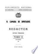 Redactor de la H. Cámara de Diputados (Sesiones reservadas).