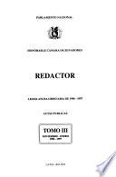 Redactor del H. Senado Nacional