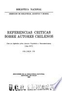 Referencias críticas sobre autores chilenos