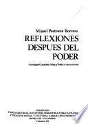 Reflexiones después del poder