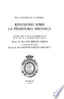 Reflexiones sobre la prehistoria hispánica