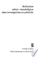 Reflexiones teórico-metodológicas sobre investigaciones en población
