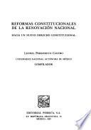 Reformas constitucionales de la renovación nacional