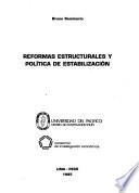 Reformas estructurales y política de estabilización