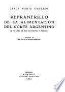 Refranerillo de la alimentación del norte Argentino