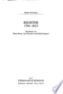 Register 1701-1813
