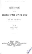 Register of the Freemen of the City of York