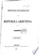 Registro estadístico de la República Argentina