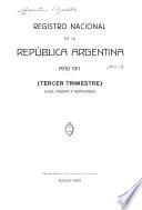 Registro nacional de la República Argentina