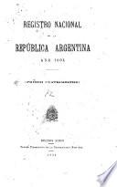 Registro nacional de la República argentina