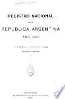 Registro nacional de la República argentina