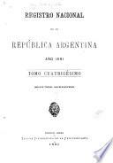 Registro nacional de la República argentina