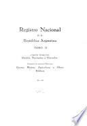 Registro nacional de la República argentina