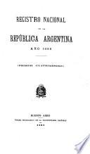 Registro nacional de la República Argentina