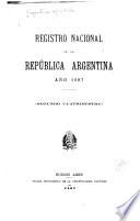 Registro nacional de la República argentina