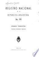 Registro nacional de la República Argentina