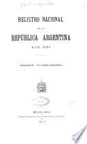 Registro nacional de la República argentina