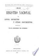 Registro nacional de leyes, decretos y otros documentos