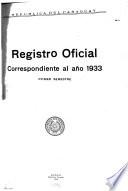 Registro oficial correspondiente al año de ...