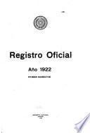 Registro oficial correspondiente al año de ...