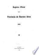 Registro oficial de la provincia de Buenos Aires