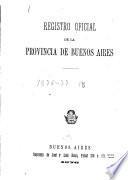 Registro oficial de la provincia de Buenos Aires