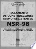 Reglamento de Construcciones Sismorresistentes Nsr-10Tomo Uno