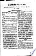 Rejistro oficial de los decretos i òrdenes circulares del Poder Ejecutivo