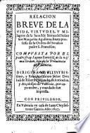 Relacion de la vida, virtudes y milagros de Sor Margarita Agullona