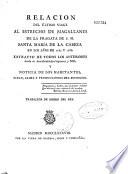 Relación del ultimo viaje al estrecho de Magallanes de la fragata de S. M. Santa Maria de la Cabeza en 1785 y 86. Y extracto de todos los anteriores desde su descubrimiento y noticia de los habitantes, suelo, clima y producciones del estre cho