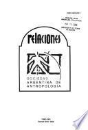 Relaciones de la Sociedad Argentina de Antropología