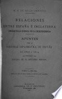 Relaciones entre España é Inglaterra durante la guerra de la independencia